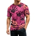 thumbnail image 5 of Halloween Shirts for Men Funny Pumpkin Ghost Graphic Halloween T Shirts Round Neck Short Sleeve Halloween Costumes, 5 of 6