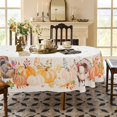 thumbnail image 4 of Fall Tablecloth Oval, Thanksgiving Tablecloth, Pumpkin Turkey Leaf Tablecloth, Fall Harvest Tablecloths for Oval Tables, Spill-Proof Table Cloth for Dining Room Table,60x120inch, 4 of 6