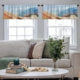 thumbnail image 5 of LALILO Kitchen Curtain Valance Space Boy Animal Art Artwork Rod Pocket Window Curtain 52"x 18" Set of 2, 5 of 7