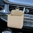 thumbnail image 6 of Car Vent Storage Pouch, Cars Vent Bag Organizer Vehicle Leather Hanging Case Sunglass Cases for Car Mount Multifunctional Pocket Mini Pouches Container Hook Keys Coins Cell Phone Holder Glasses, 6 of 7