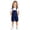 X1 Dark Blue, variant on Krdevn Kids' Solid Color Short Overalls, Adjustable Strap Casual Bib Shorts with Pockets,Khaki