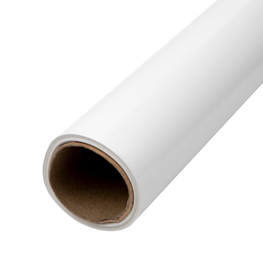 JAM Paper Glossy Wrapping Paper, 26.3 sq ft (17 in x 18 ft), Glossy White, Roll Sold Individually