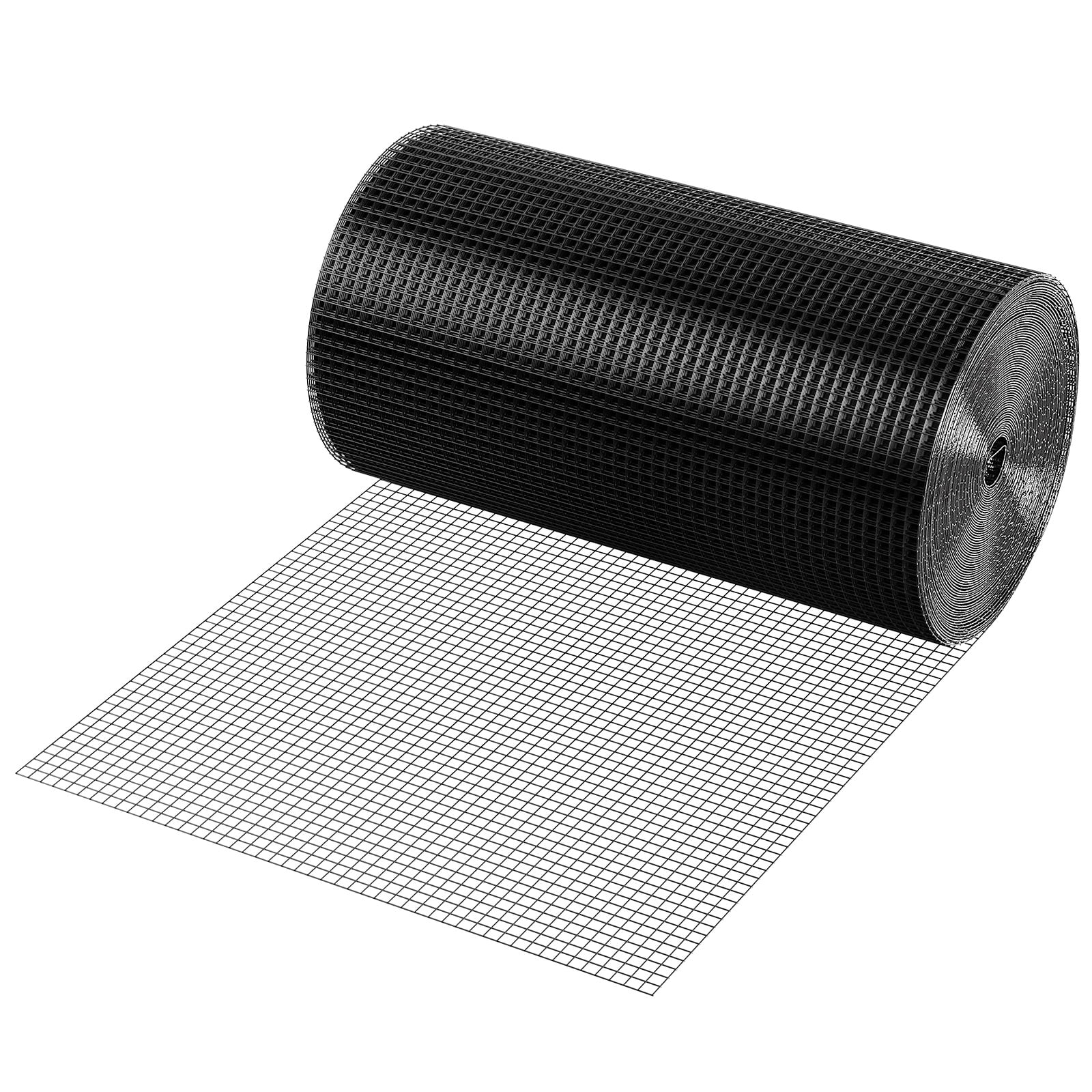 KFFKFF Galvanized Hardware Cloth, 24''x100' Roll, 19 Gauge, Vinyl-Coated Metal Mesh for Chicken Coops, Rabbit & Snake Fencing, Poultry Enclosures