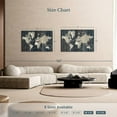 thumbnail image 3 of Elephant Stock Old World Map In Blue Wall Art - Horizontal Canvas Wall Art - Living Room Wall Decor - Map Canvas - Gray And Beige Decor By Wild Apple Portfolio - 51" x 34", 3 of 4