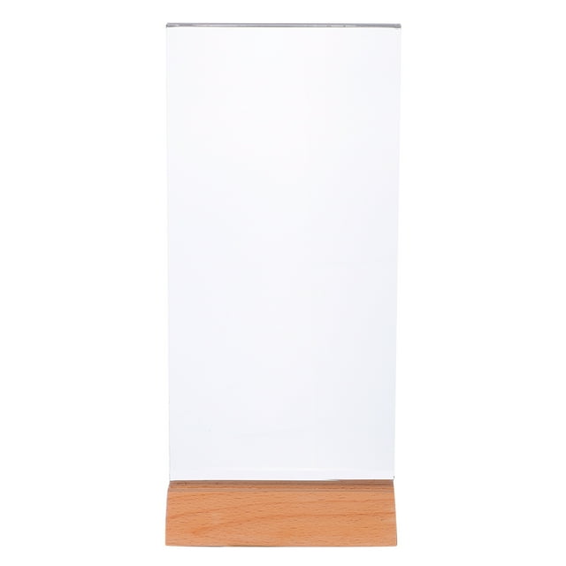 CIMAXIC Supports de Menu Pratiques pour Mariage Présentoir de Photos de Bureau Support de Publicité en Acrylique pour Magasin Fête de Mariage (Transparent), 8.78"X3.94"X1.89 Pouces