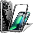 thumbnail image 1 of AIR-for iPhone 16 Pro Waterproof Shockproof Case with Screen/Camera Protector - Heavy Duty/Dustproof/Rugged【360 Full Body Protective】Military Grade Underwater Hard Front and Back Cover 6.3" Clear, 1 of 4
