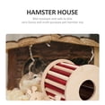 thumbnail image 5 of OUNONA Small Pet Hideout House Snail Shaped Wood for Pet Rabbit Multi 1Pcs, 5 of 5