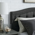 thumbnail image 3 of DeCoro Austin Diamond Tufted Upholstered Platform Bed | Headboard and Wood Frame with Wood Slat Support, Queen, Antonio Mid Night, 3 of 10