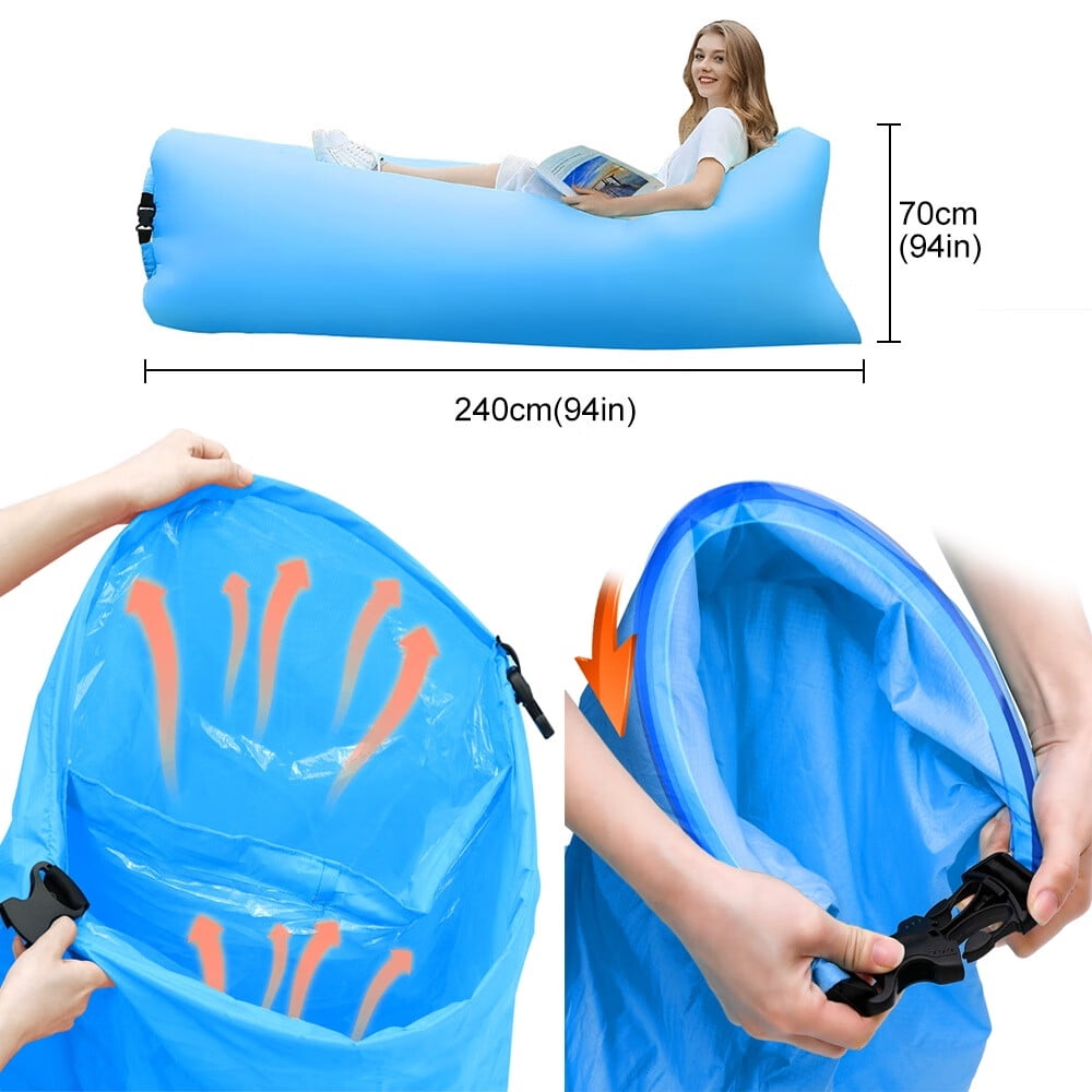 The Outdoor Optimist Inflatable Travel Cushion, Waterproof, Portable Seat  Cushion with Travel Bag for Camping, Sporting Events, Gardening, Car Rides,  and More!