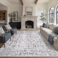 thumbnail image 1 of BERTHMEER 8'x10' Vintage Area Rugs Washable Rugs for Living Room Farmhouse Dining Room Office Throw Rugs Non-slip, Navy Blue, 1 of 6