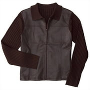 George - Women's Leather Sweater/Jacket