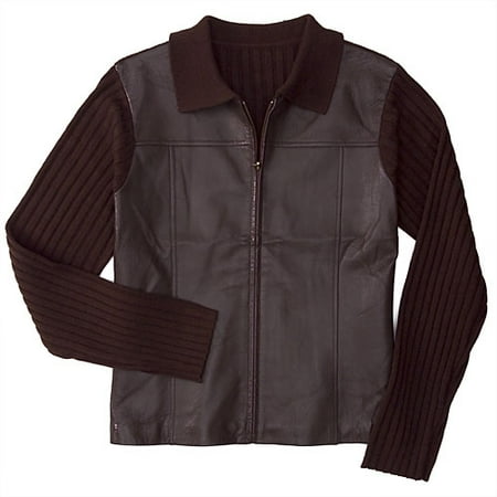 George - Women's Leather Sweater/Jacket