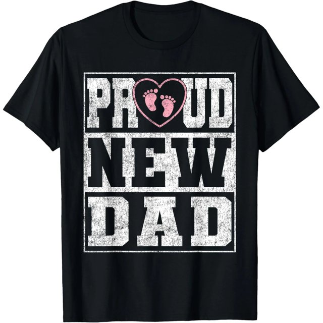Camiseta de Anuncio de Bebé Niña para Papá Orgulloso - Día del Padre - Talla Extra Grande XL-4XL para Mujer