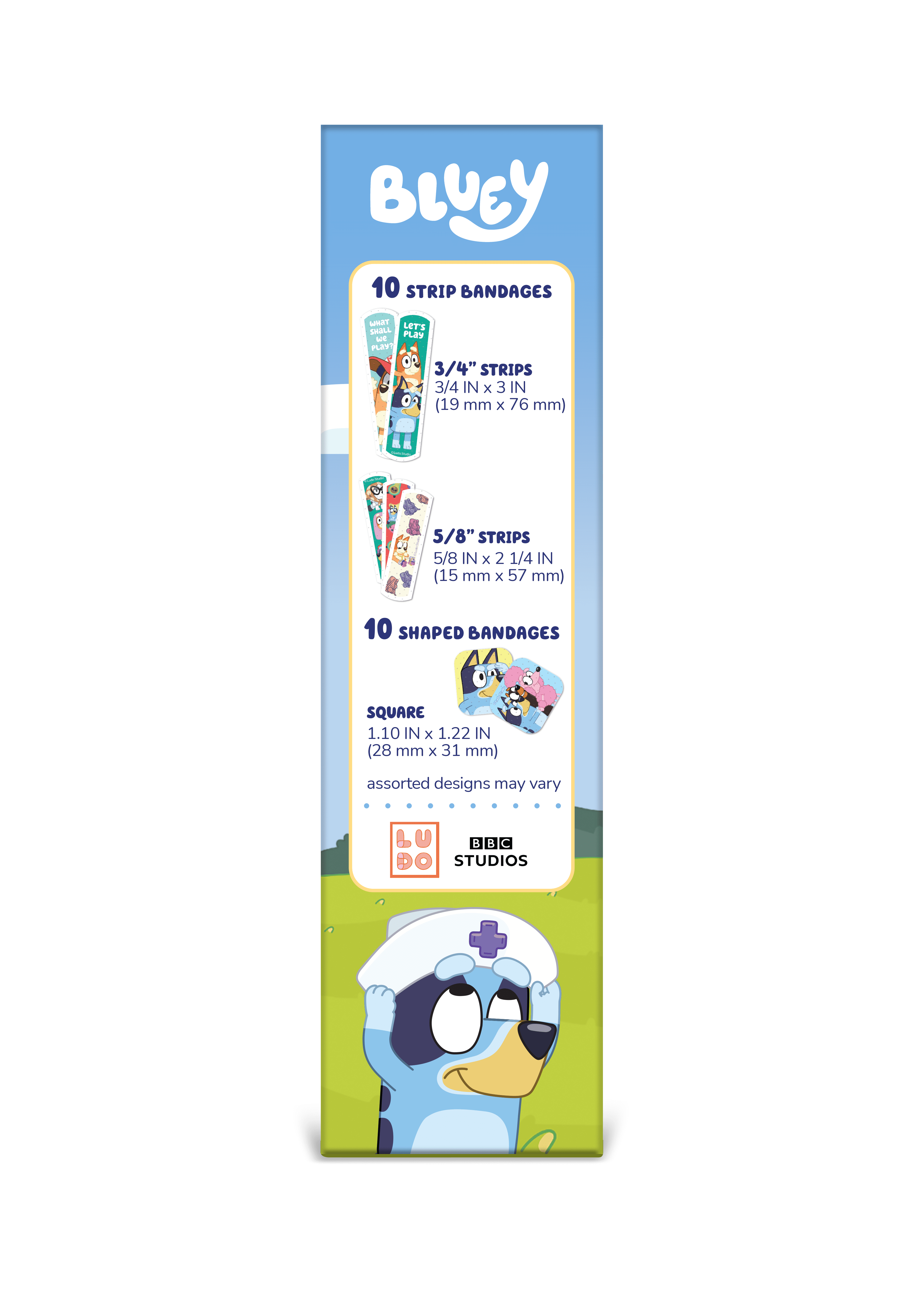 Dr. Bluey 20 Count Bandages