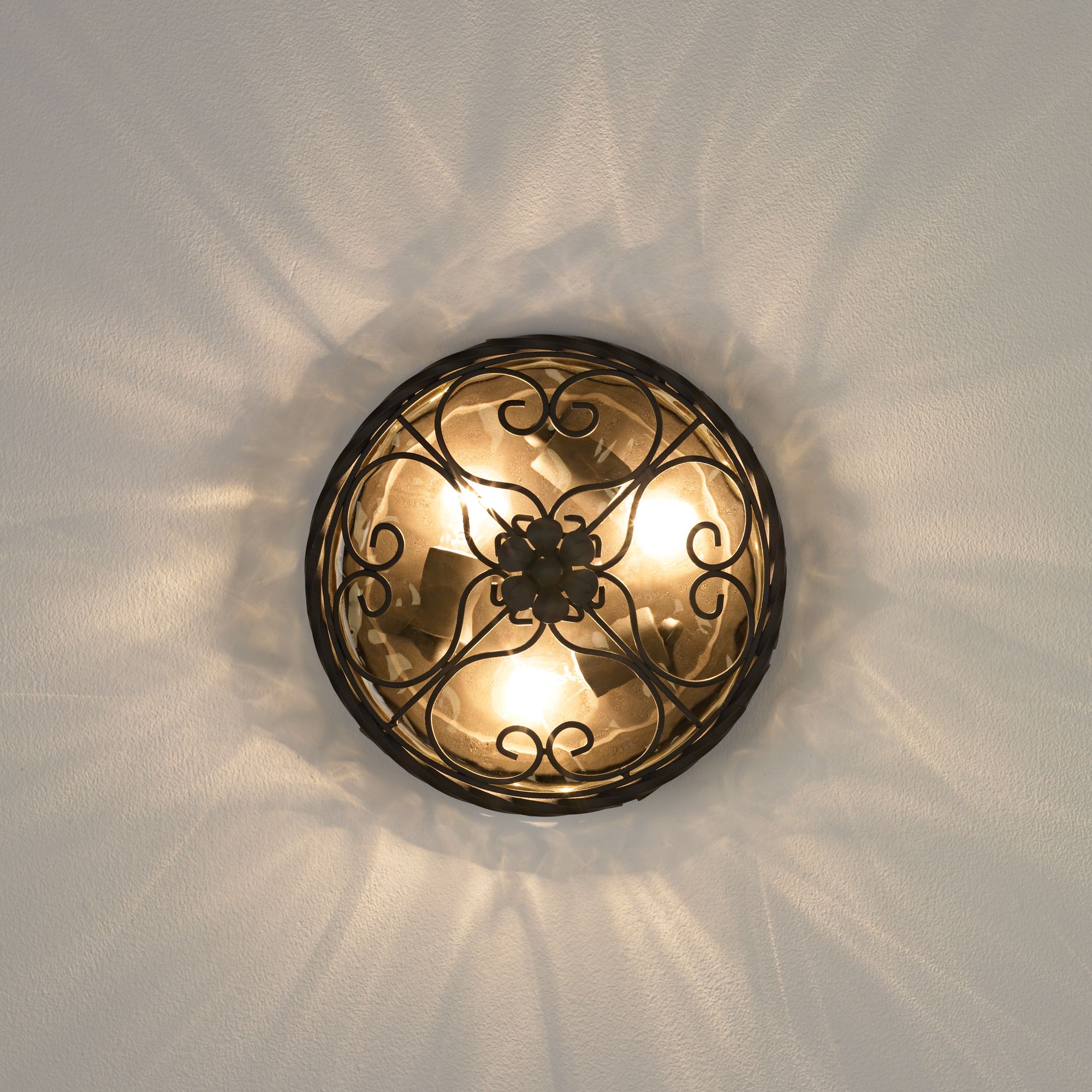 John Timberland Casa Seville Rustic Farmhouse Flush Mount Outdoor Ceiling Light Fixture Dark Walnut 4 1/2" Champagne Water Glass for Post Exterior