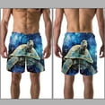 thumbnail image 3 of luoweisi Men's Beach Shorts Quick Dry Swim Trunks with Mesh Lining Sea Turtle L, 3 of 5