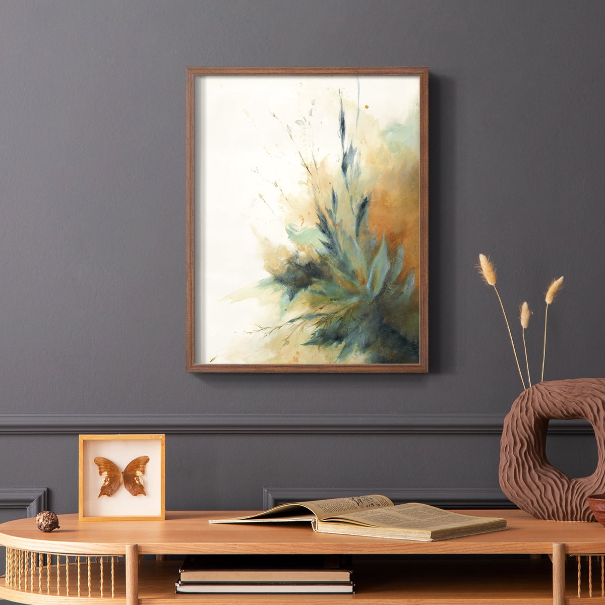 Desert Song II Framed Print in Brown Solid Wood Framed Print No Nail Hanging