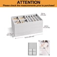 thumbnail image 2 of Bandejas organizadoras de joyas ProCase, apilables, 4 capas, color gris, 2 of 8