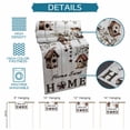 thumbnail image 6 of Sweet Home Table Runner - 108 Inch Long Western Stars Bird Houses White Wood Plank Cotton and Linen Blended Dress Scarves Farmhouse Table Runner for Kitchen Dining, Coffee Table, 13" x 108", 6 of 8