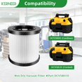 thumbnail image 2 of Paquete de 2 filtros HEPA compatibles con DEWALT DCV580H, DCV581H, 2 of 6
