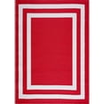 thumbnail image 3 of Playa Rug Paris Lightweight Reversible Recycled Plastic Outdoor Floor Mat/Rug Red&White 6'x9' 6' x 9', 3 of 5
