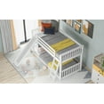 thumbnail image 4 of New Twin over Twin Bunk Bed with Convertible Slide and Ladder, White, 4 of 10