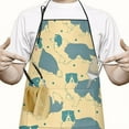 thumbnail image 2 of Border Collie Apron-Garden Aprons for Women with Pockets-Cotton Linen Waterproof Kitchen Cooking Gardening Aprons Adjustable for Kitchen,Cooking,BBQ and Salon 33x27 Inch, 2 of 5