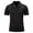 Black, variant on SwiftWear Men Short Sleeve Polyester Turndown collar Slim Blouse White M