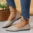 thumbnail image 2 of Sngxgn Women's Casual Flats Shoes, Soft Comfortable Casual Ballet Shoes(Beige,41), 2 of 7