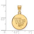 thumbnail image 2 of 10k Gold LogoArt Wake Forest University W-F Deacon Medium Disc Pendant Q1Y067WFU, 2 of 4