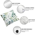 thumbnail image 6 of Green leaf pillowcase, eucalyptus flower watercolor pillowcase, gray bubble leaf printed modern pillow cover decoration gift bed sofa living room  , various sizes, set of 2, 6 of 7
