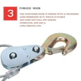thumbnail image 5 of Dual Gear Power Puller, Hand Cable Puller Come Along Winch with 2 Hooks, 2 Ton (4400 lb)/4 Ton (8800 lb) /5 Ton (11000 lb) Capacity, 5 of 7