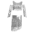 thumbnail image 1 of Traje de Baile Moderno Mujer Zulema Blusa Guantes Vestido de Baile de Salón, 1 of 8