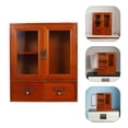 thumbnail image 1 of unbranded Showcase Display Cabinet Wooden Bedside Storage Cabinet for Use 1Set, 1 of 6