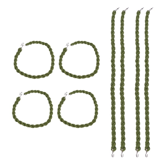 UPGRATOR 4 Pcs Camping Hanging Rope Green Outdoor Style Prevent Sand and Dirt from Entering Boots for Men Women