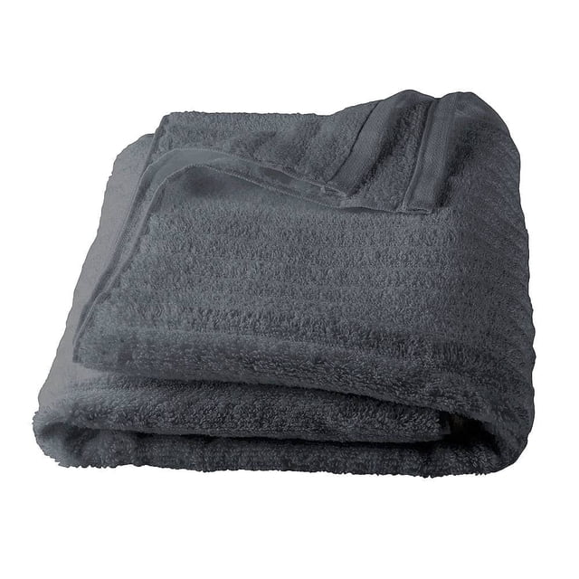 Toalla para Baño Mainstays Texturizada Gris Oscuro 76x137 cm