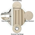 thumbnail image 4 of Coolmee Waffle Weave Textured Waterproof Fabric Grommet Shower Curtain，72"*84"，Taupe, 4 of 6