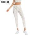 thumbnail image 2 of Leggings con estampado de cintura alta para mujer Pantalones de yoga con estampado de serpiente de cuerpo entero - Blanco, 2 of 6