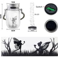 thumbnail image 3 of MLOQI 2 Pack Solar Lanterns Outdoor Hanging Lights, Butterfly Fairy in Glass Jar, Solar Garden Lights, Outdoor Decoration (Warm White) [Energy Class A, 3 of 4