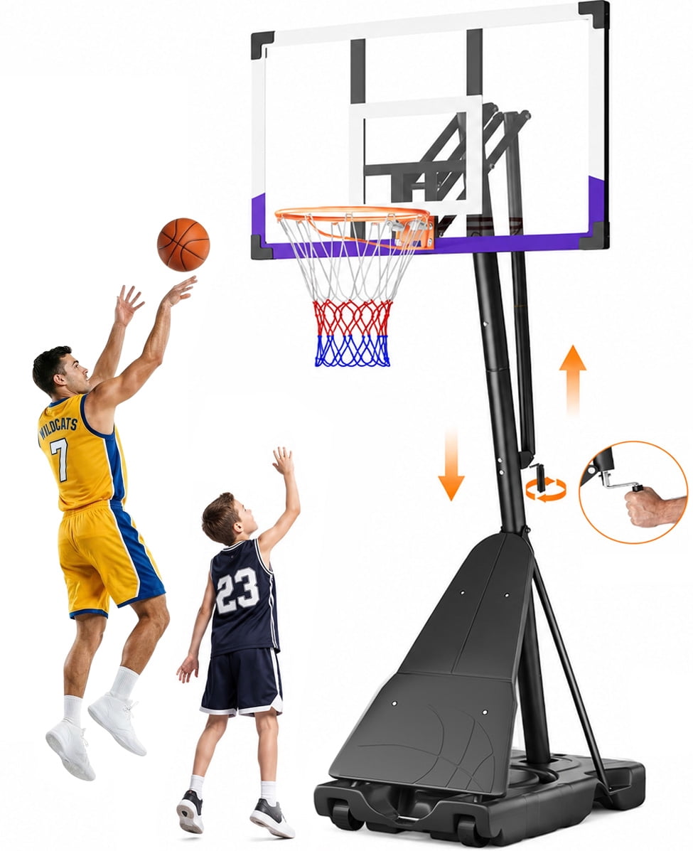 Spalding 32-Inch Portable Basketball Hoop with Telescoping Pole +