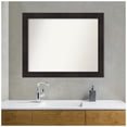 thumbnail image 4 of Amanti Art Custom Framed Wall and Bathroom Mirror (34.75 x 43.75 in.), Furniture Espresso Frame, 4 of 7