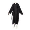 thumbnail image 4 of Satmonnus Ghost Halloween Costume, Adult Black Grim Reaper Robe - Unisex Hooded Phantom Costume for Halloween Cosplay, Spooky Ghost Cape for Masquerade & Stage Performance, 4 of 4