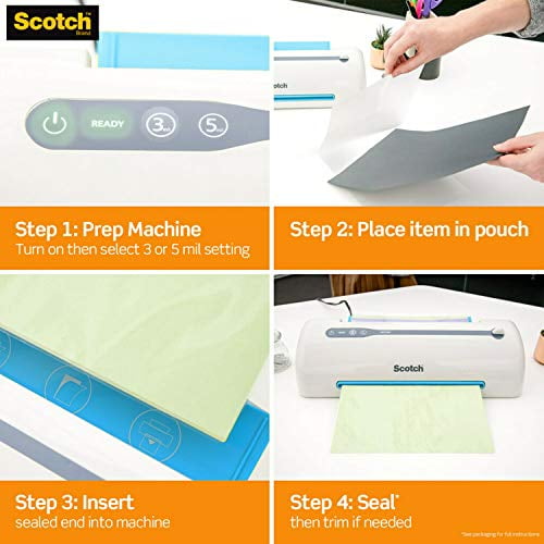 5 Mil Thick for Extra Protection Scotch Thermal Laminating Pouches 2.32 x 638084746578 