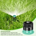 thumbnail image 4 of Uxcell 16-Pack 4A Variable Arc Nozzle, 0.94 in Sprinkler Heads Replacement 3~4 Foot Radius with 16 Filter for Lawns [Black & Green], 4 of 6