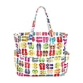 thumbnail image 2 of BiFandian Small Beach Tote Bag for Women, Waterproof Sandproof Canvas Beach Bag with Durable Zipper Pockets, Summer Lightweight Beach Tote for Travel, Vacation, Pool, Gym, Shopping and Daily Errands, 2 of 6