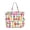 A, variant on Large Striped Beach Tote Bag for Women Waterproof Canvas Bag with Zipper Rope Handles and Jute Bottom Sandproof Travel Pool Bag