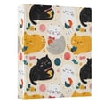 thumbnail image 2 of Three Ring Binder Bow Tie Cat 1.5 Inch Round Binder D-Rings for Office Supplies and More, 2 of 10