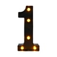thumbnail image 2 of Luz de señal numérica iluminada, lámpara de número de marquesina negra, luz de número de marquesina LED para decoración, aniversario, compromiso al 1 429 x 858 x 157 pulgadas, 2 of 8