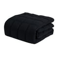 thumbnail image 4 of Lightweight Down Alternative All Season Oversized Comforter, Black - Full, 4 of 4