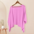 thumbnail image 5 of Otntypg 3/4 Sleeve Cardigan Tops for Women Lightweight Casual Soft Cotton and Linen Open Front Cardigan Outwear Shirts Fashion Fall Outfit Clothes 2025 Pink L, 5 of 5